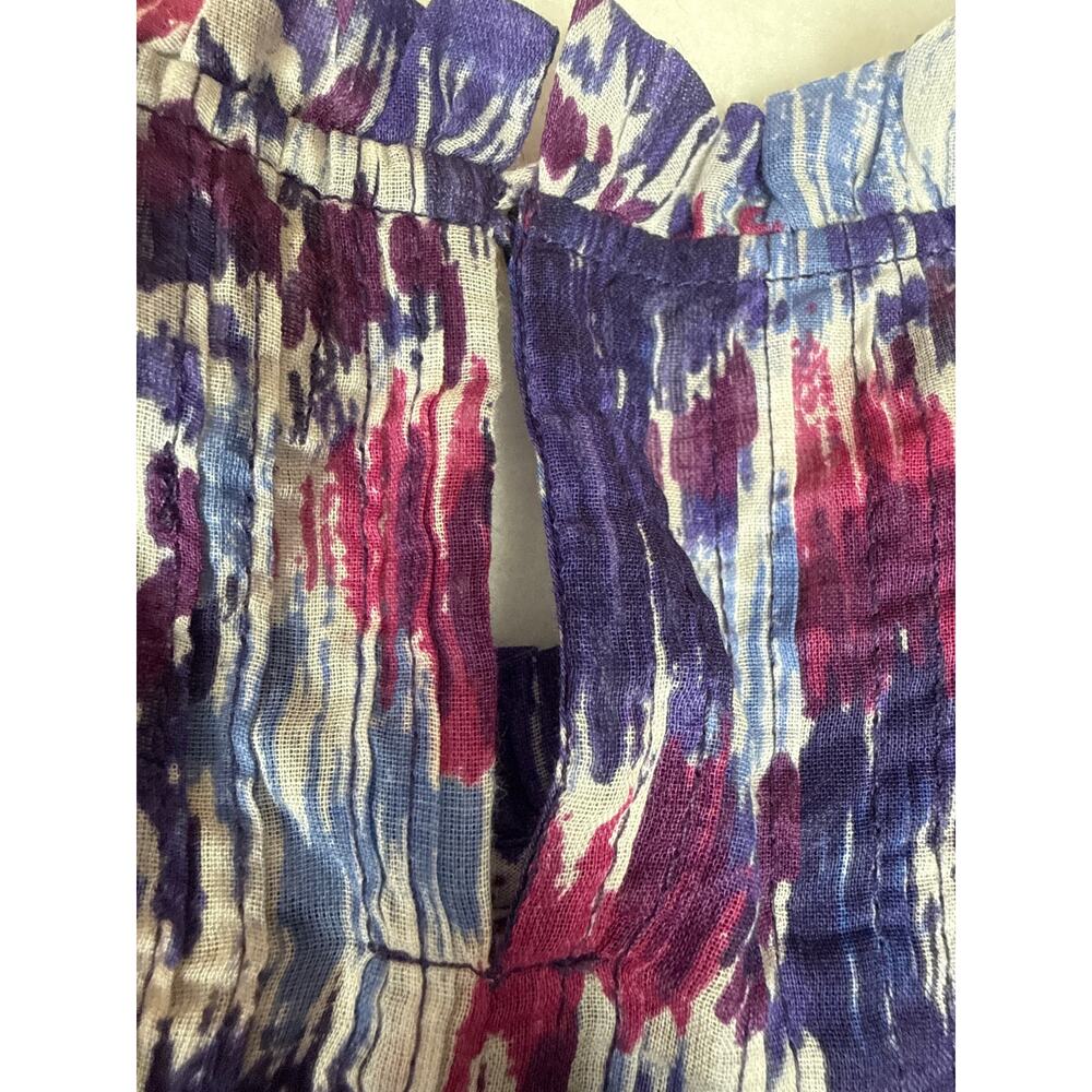 NWT Isabel Marant etolie abstract flutter sleeve layona blouse XS - Picture 13 of 14